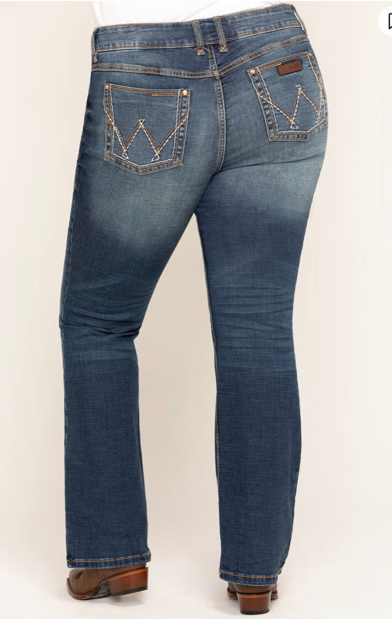Wrangler Ladies Jean | Retro, Mae, Mid Rise, Boot Cut 1009PWZMS- PLUS