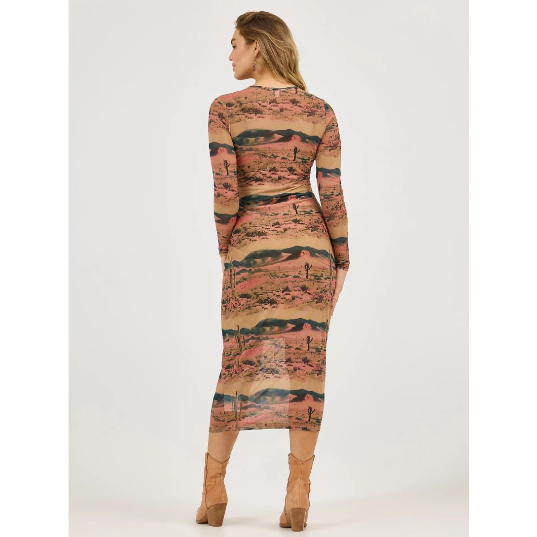 Wrangler Ladies Desert Print Mesh Dress 112371959