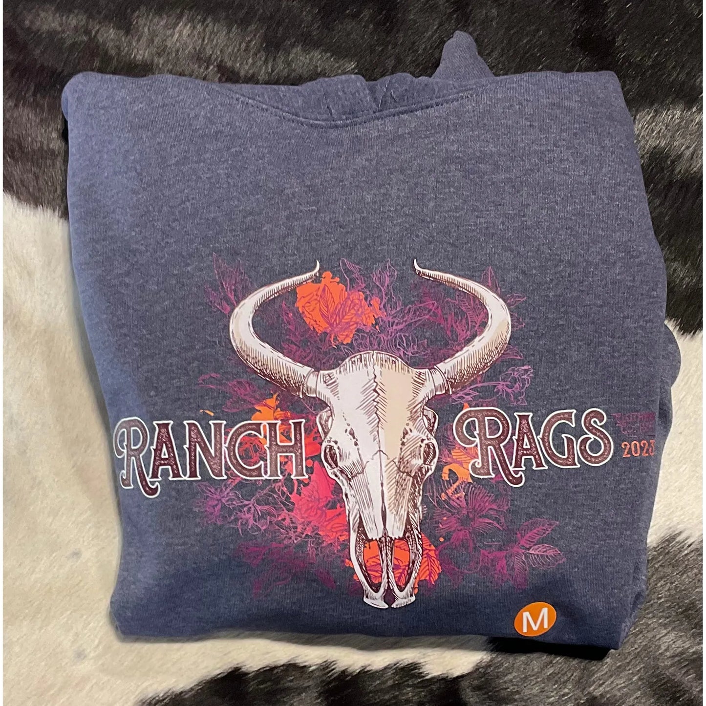 Ranch Rags Co. Floral Skull