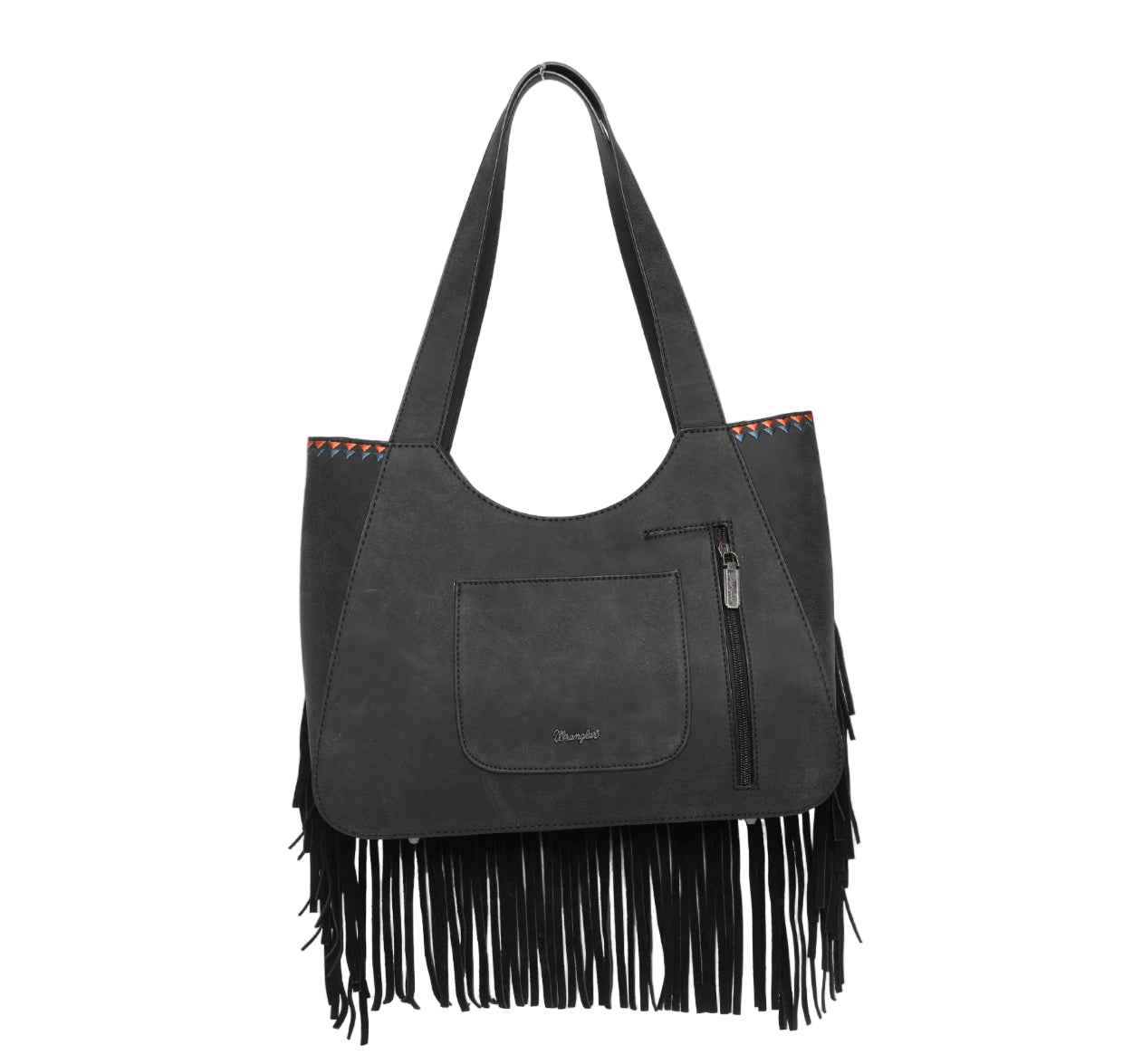 Wrangler Ladies Embroidered Fringe Tote WG36-G8005BK
