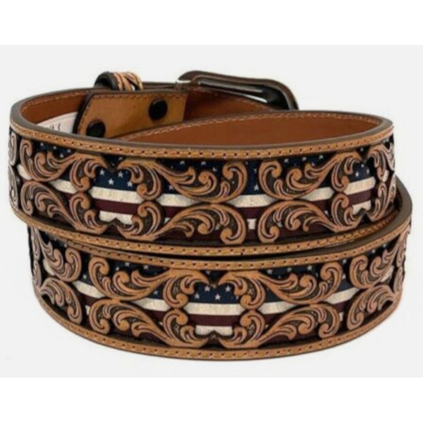 3D Belt Co. Men’s USA Flag Underlay Belt D100012408