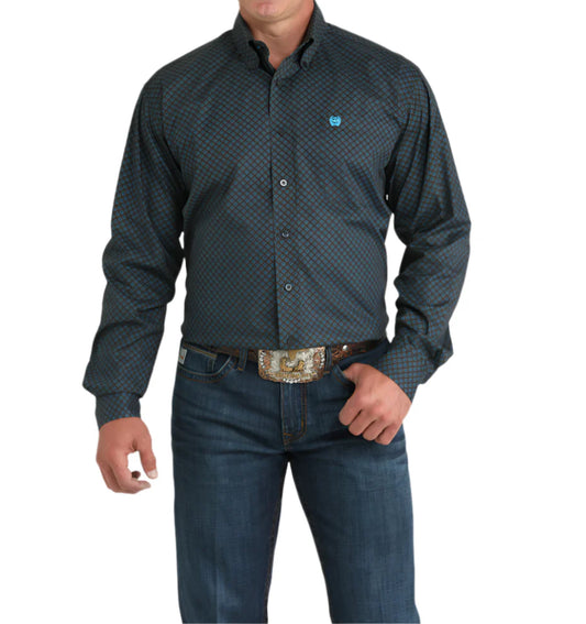 CINCH - Men LONG SLEEVE BUTTON-DOWN SHIRT, Charcoal MTW1105957