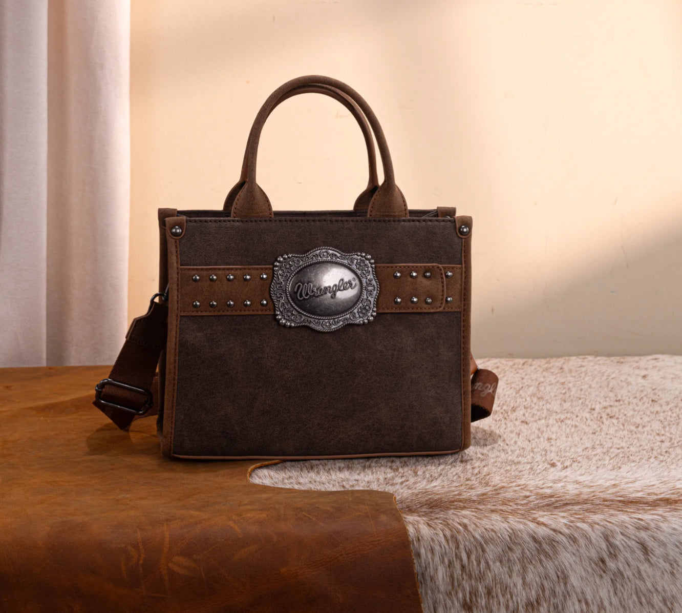 WRANGLER Purse, Tote, Crossbody, Coffee,  WG250-81202CF