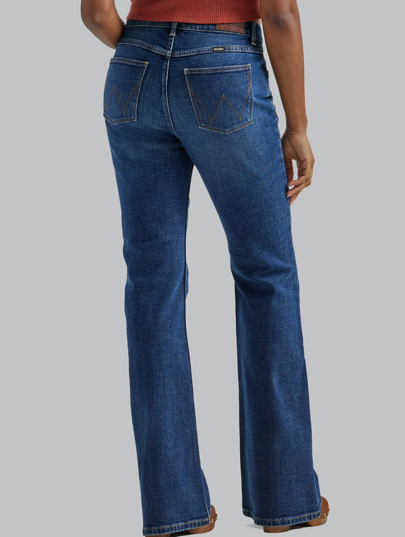 Wrangler Ladies Jean, High Rise, Fierce Flare, Brockton 10MT2FLBR