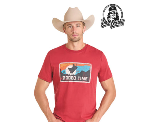 Rock N Roll T-Shirt, “Rodeo Time”  Red, BU21T07451