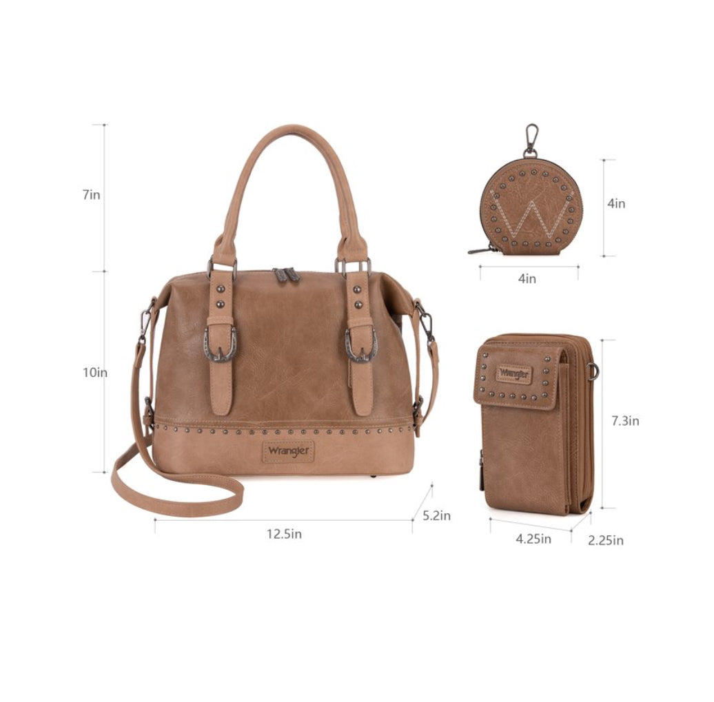 Wrangler 3Pcs Doctor Bag Sets Ladies Purse -WG48S-S5110KH
