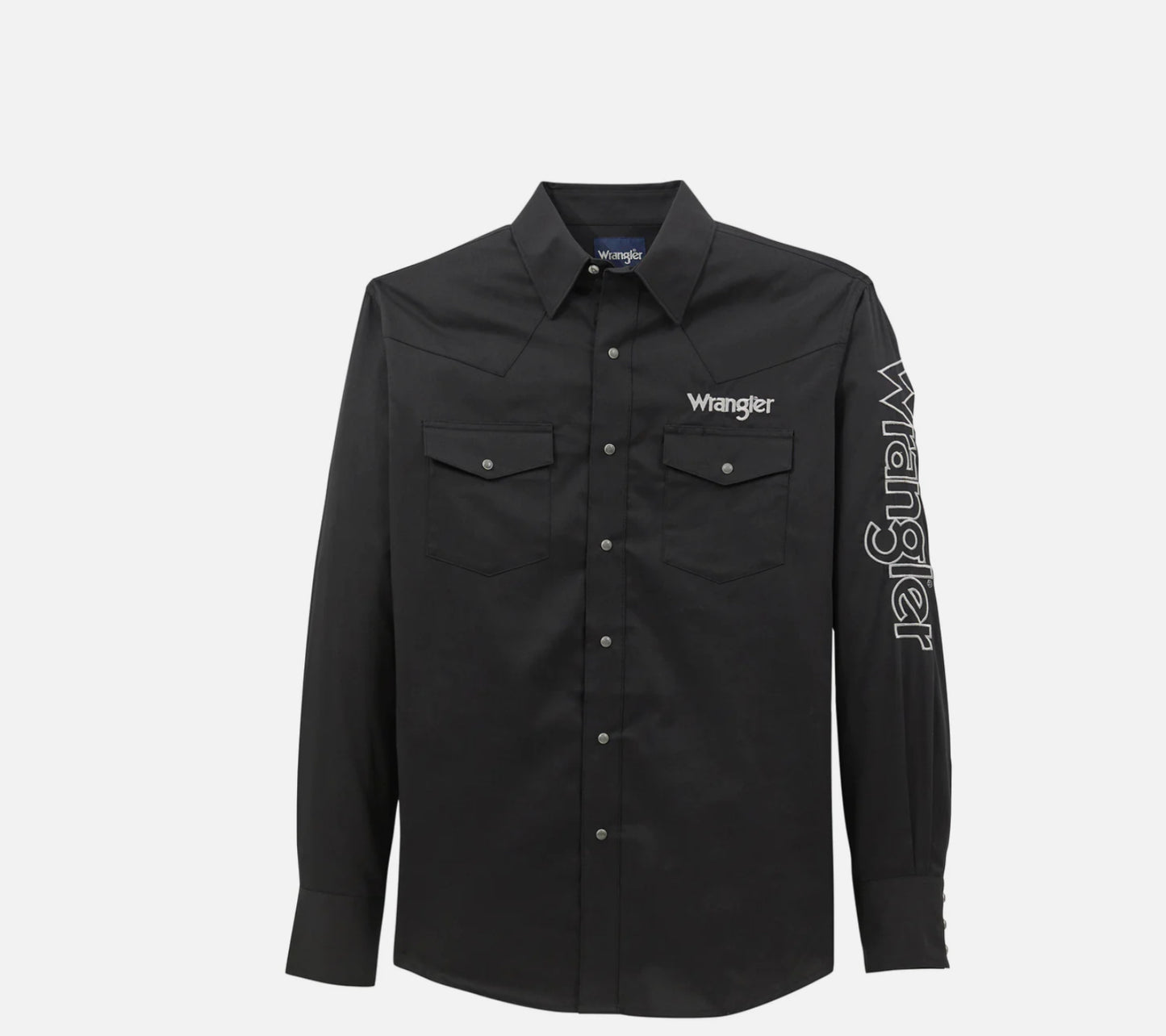 Wrangler Men’s Shirt - LONG SLEEVE, Classic Fit, Black 112368538