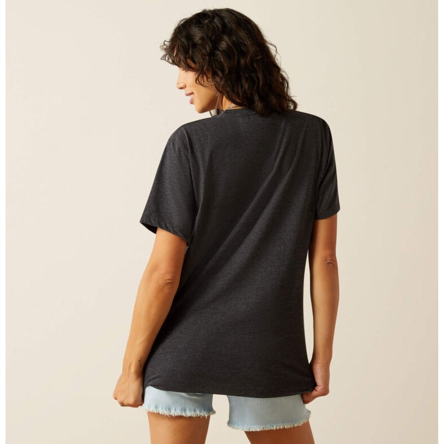 ✩ Ariat Ladies T-Shirt: Girls Want To Rodeo, Heather Grey 10058879