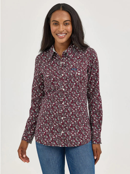 Wrangler Ladies Retro Long Sleeve Snapshirt 112367231