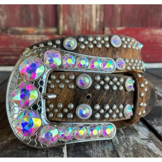 Angel Ranch - Ladies Belt, Calf Hide, Rhinestone D140003102