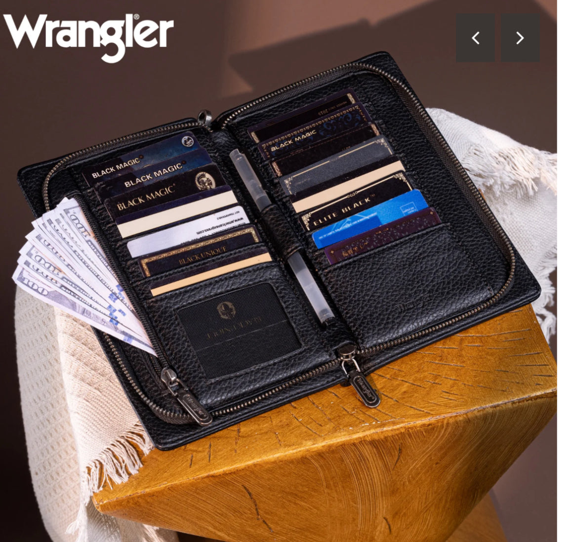 Wrangler Ladies Cellphone Wallet Organizer WG158-W065BK