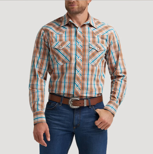 Wrangler Men’s Shirt, 20X, Long Sleeve, Button Up 112367926