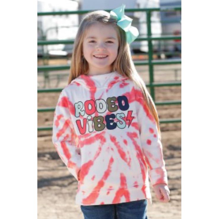 CRUEL GIRL'S Kids RODEO VIBES TERRY HOODIE - PINK CWK8630004 PNK