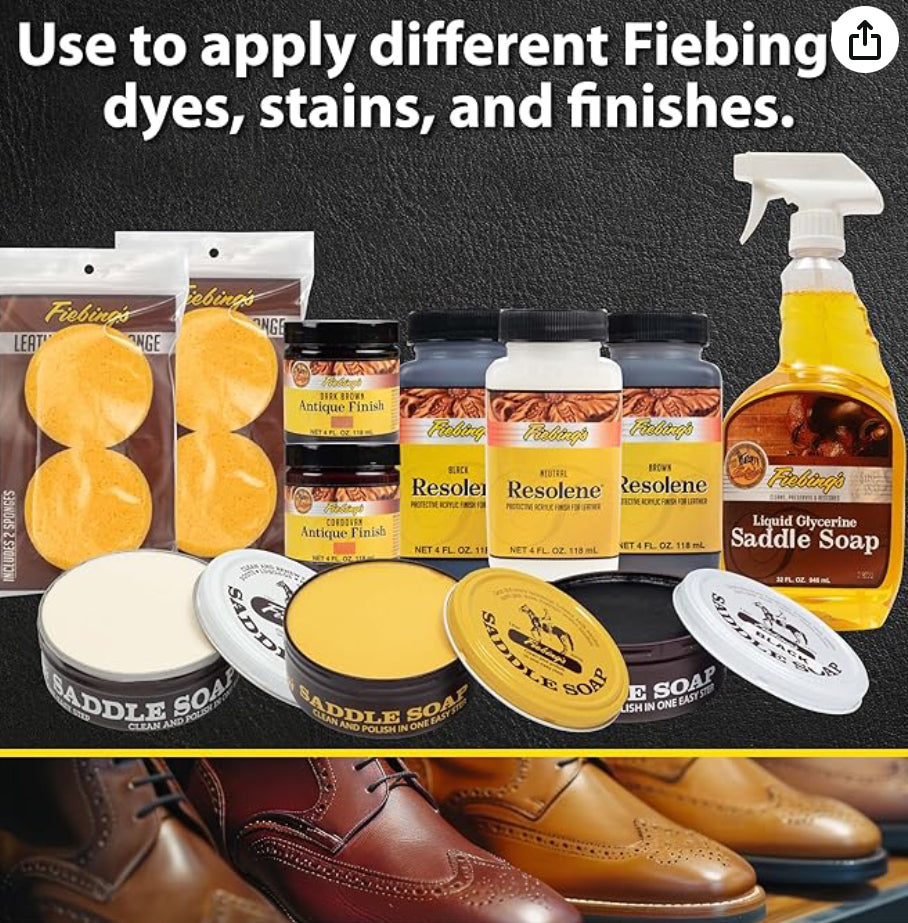 Fiebing’s Leathercraft Sponge 3” 2/pk