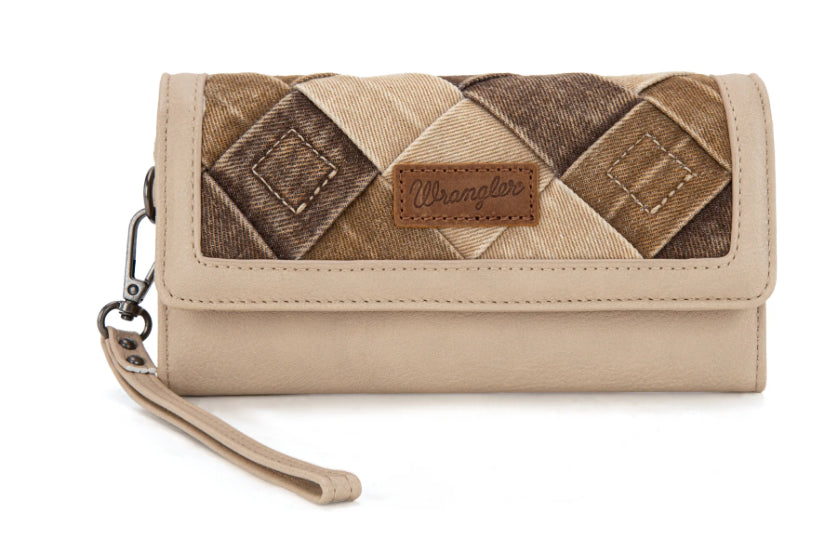 Wrangler Wallet -  Dual Sided Print WG210-W062 Tan or Black