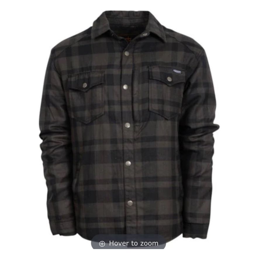 STS MEN'S Grey/Navy TRAPPER Plaid Jacket ST2771