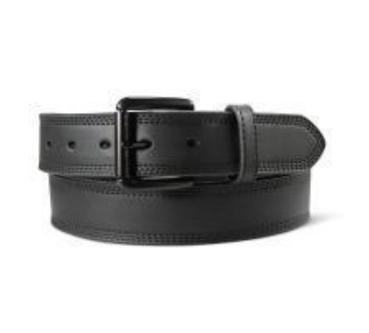 Ariat Work Men’s Leather Belt, Triple Stitched Black A1700101
