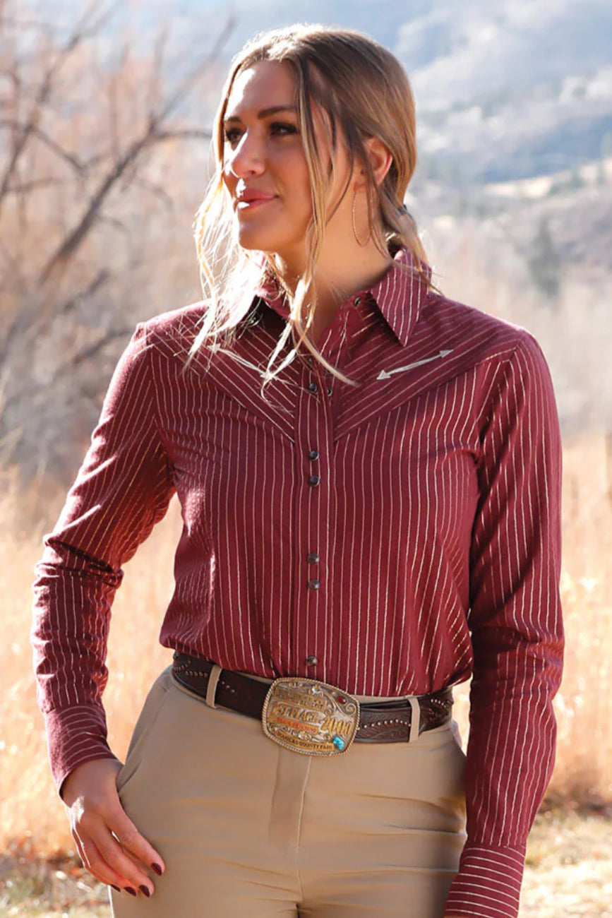 Cruel Denim Women’s Long Sleeve Western Shirt CTW7466012