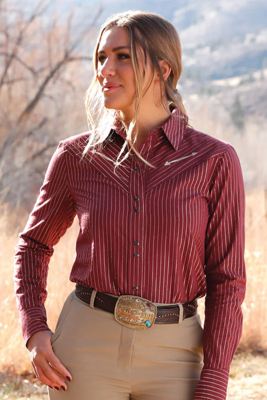 Cruel Denim Women’s Long Sleeve Western Shirt CTW7466012