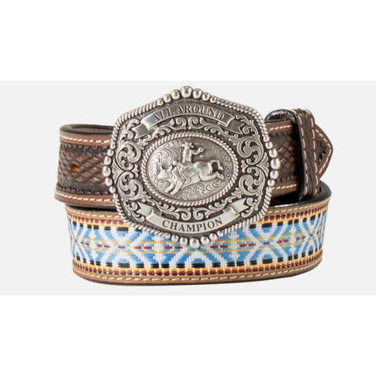 3D Belt Co. Youth Belt - Leather w/ Embroidered Inlay D120003202