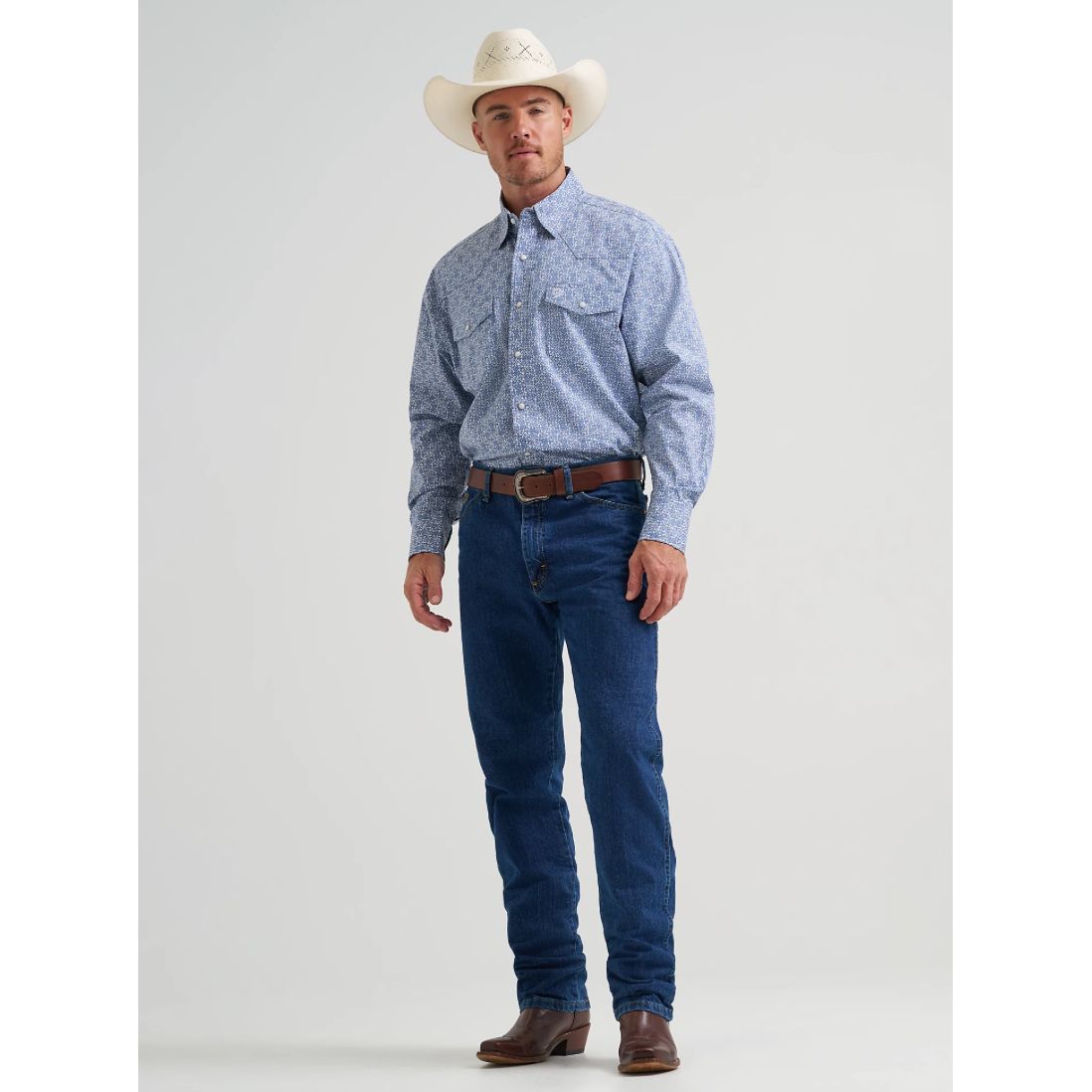 Wrangler Men’s George Straight, Snap, TROUBADOUR | 112374584