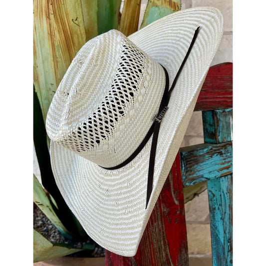 Twister Straw Cowboy Hat, 10X Jute Shantung Hat 5” Brim T73363
