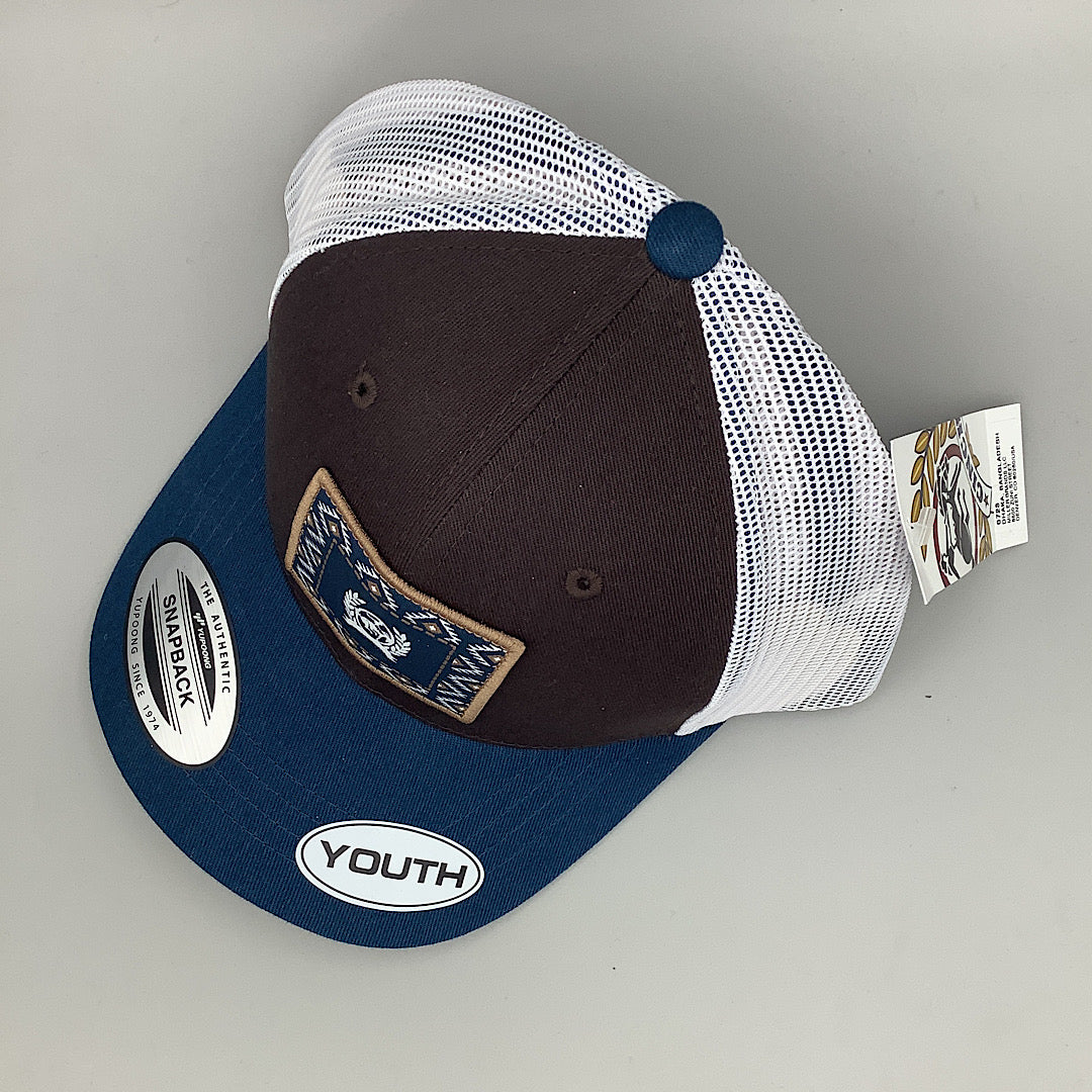 Cinch-blue and brown snapback/youth MCC0606021