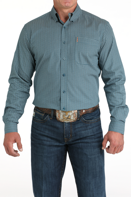 CINCH MEN'S MODERN FIT SHIRT Teal MTW1347136