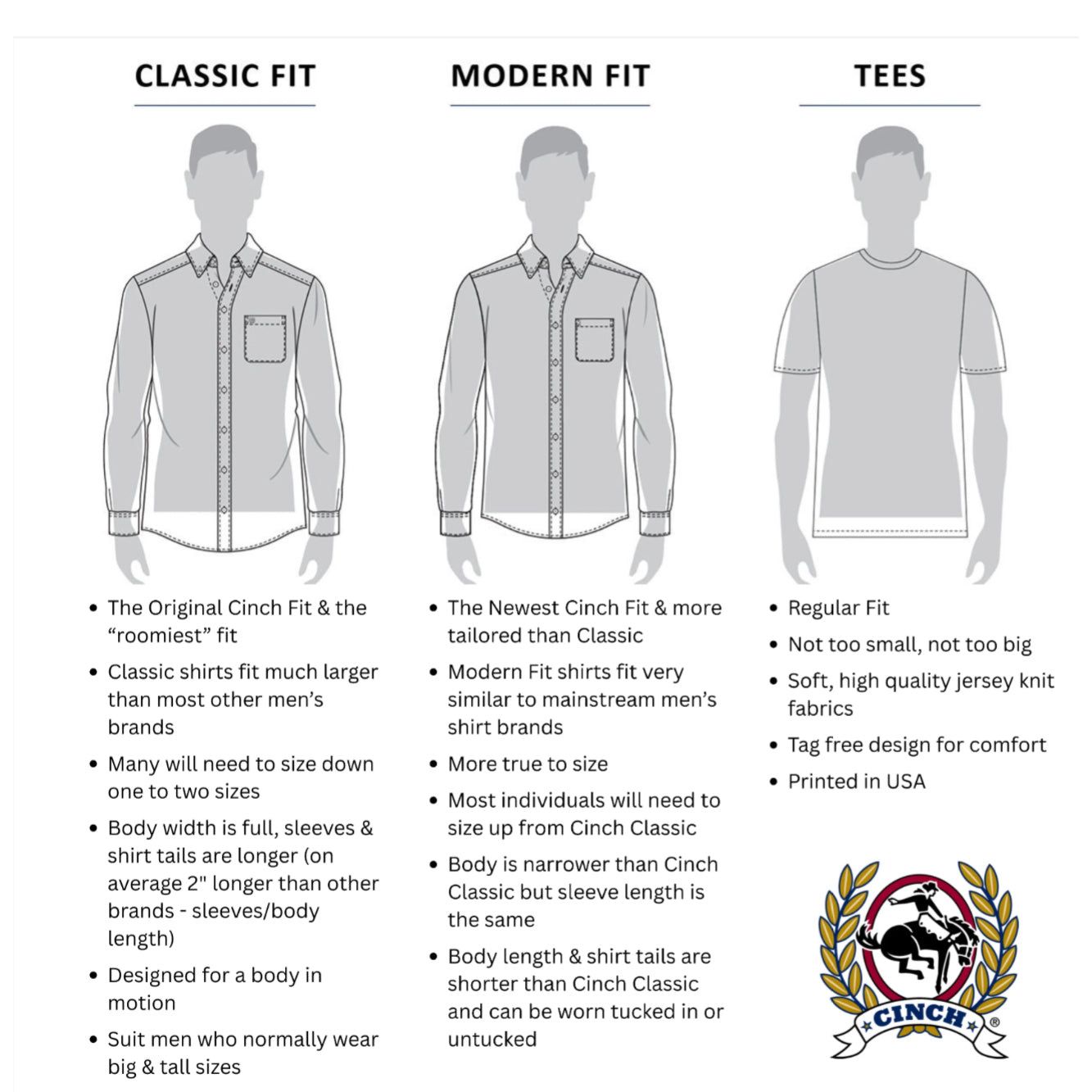 Cinch Men’s Arena Flex Athletic Shirt Grey MTK1730026
