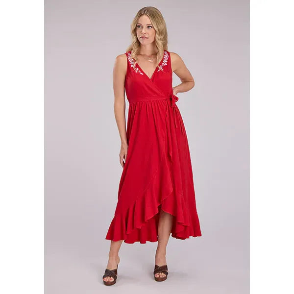 Roper Ladies Jersey Knit Dress,  Red 03-057-0513-5045