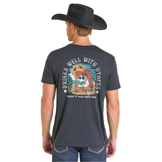 Rock N Roll T-Shirt, “Drinks Well With Others”  BU21T07444