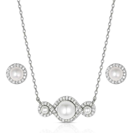 Montana Silversmiths Jewelry Set - Entwined In Pearls JS6302