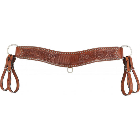 Western Rawhide - Country Legend, Tooled With Brads Tripping Collar 224010