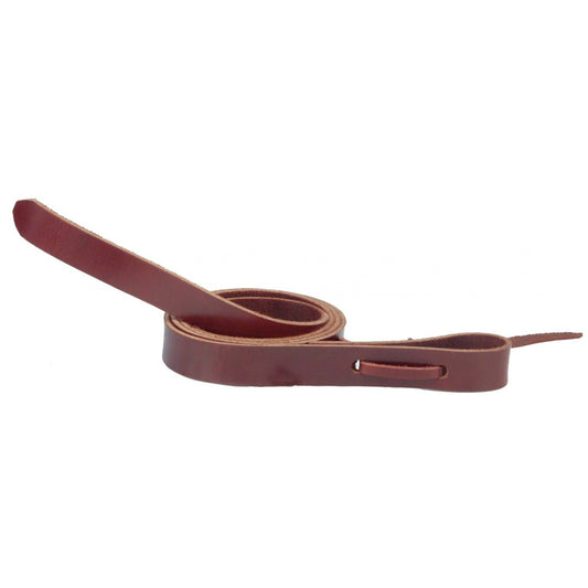 Western Rawhide Leather Latigo, 1-1/4" Tie Strap, Burgandy 303042
