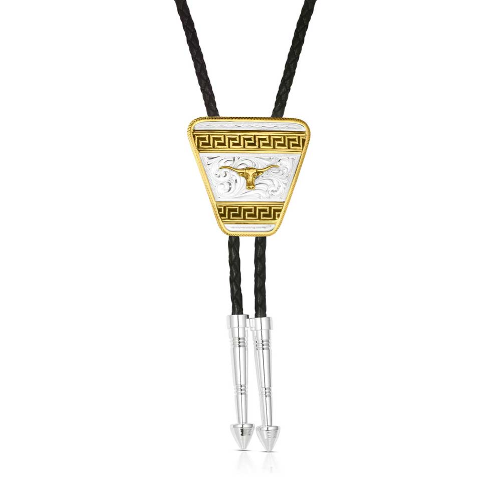 Montana Silversmiths - Flat Triangle Longhorn Bolo Tie BT6169-384S