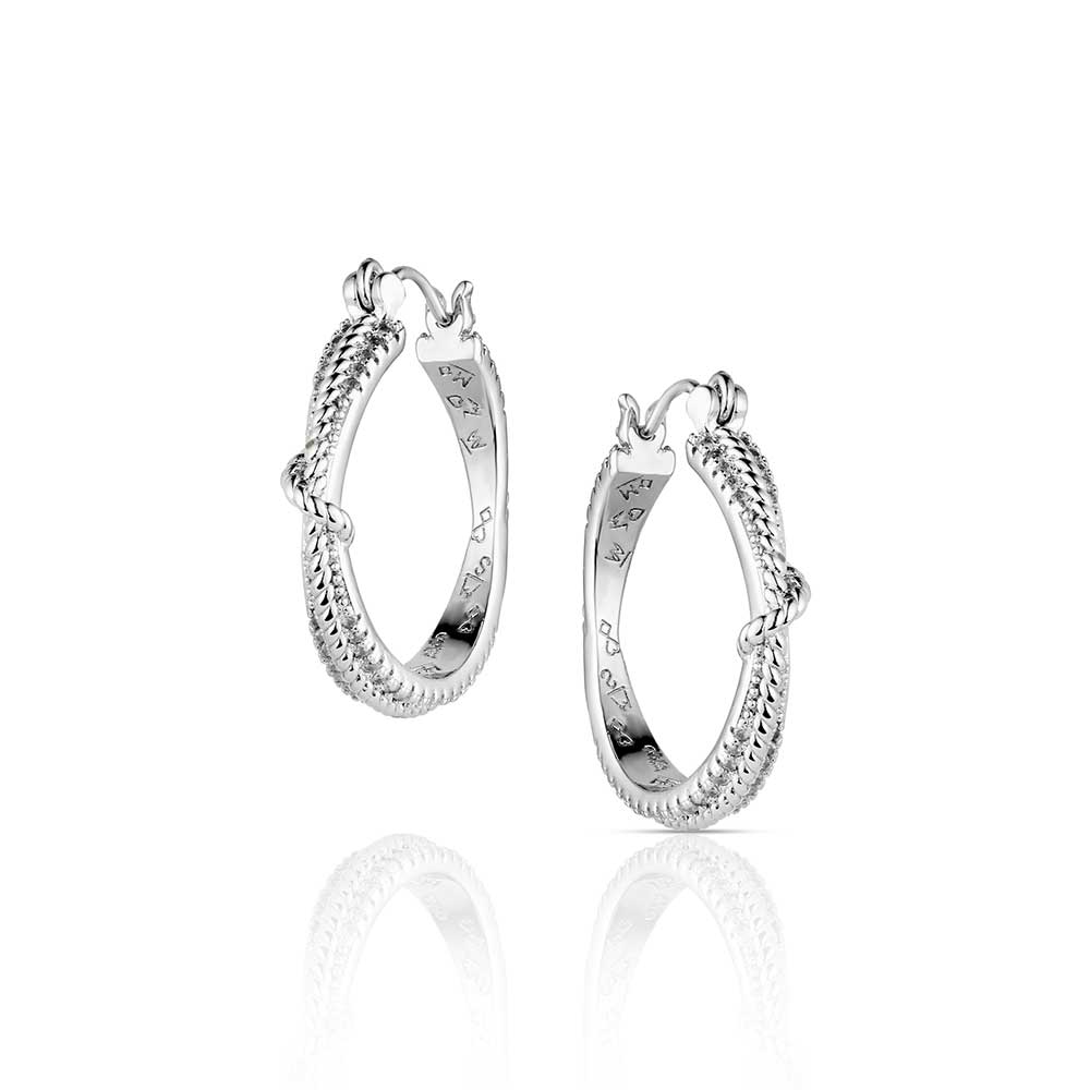 Montana Silversmith Earrings - Cowgirl Ice Hoop ER6386