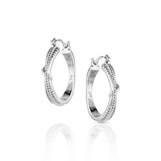 Montana Silversmith Earrings - Cowgirl Ice Hoop ER6386