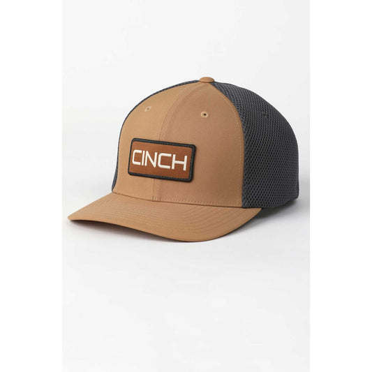 Cinch Mens Flexfit Cap Grey & Brown MC0653322