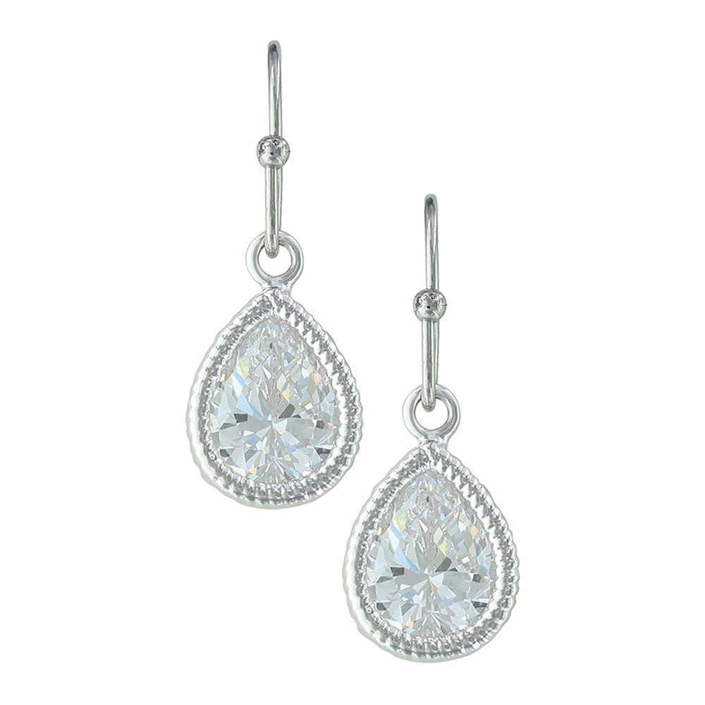Montana Silversmith Earrings - Clear Teardrop ER3731