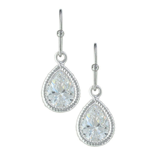 Montana Silversmith Earrings - Clear Teardrop ER3731