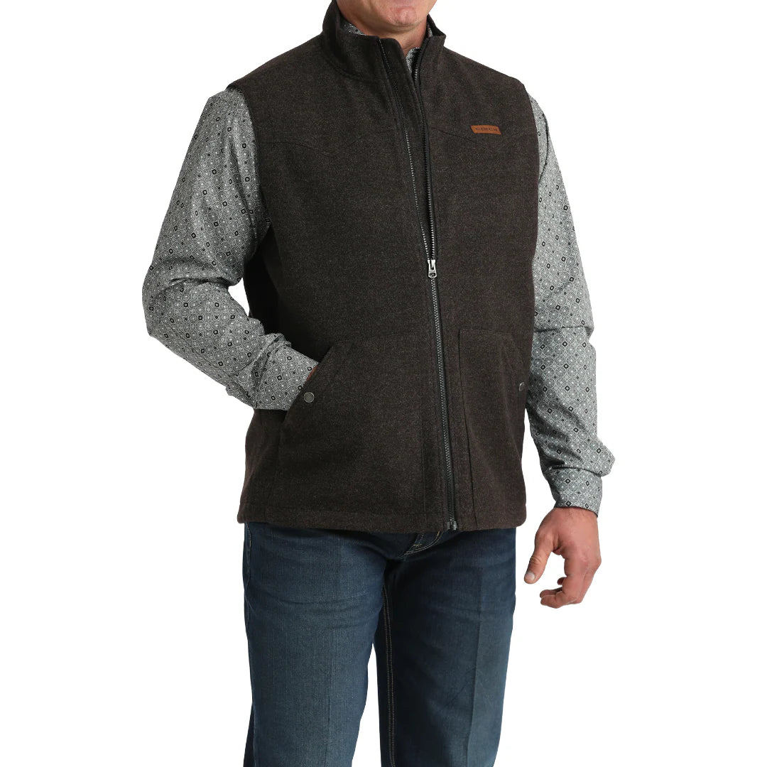 Cinch Men’s Vest, Brown  MWV1934003