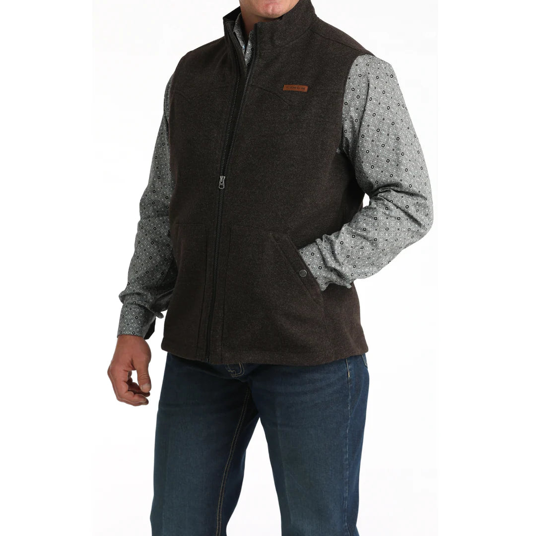 Cinch Men’s Vest, Brown  MWV1934003
