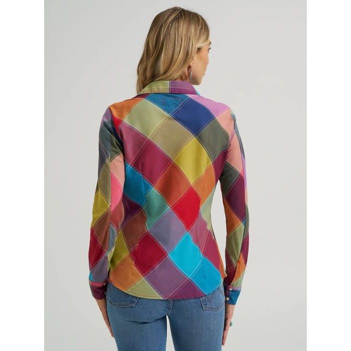 WRANGLER X LAINEY WILSON WESTERN SNAP SHIRT, Harlequin | 112371988