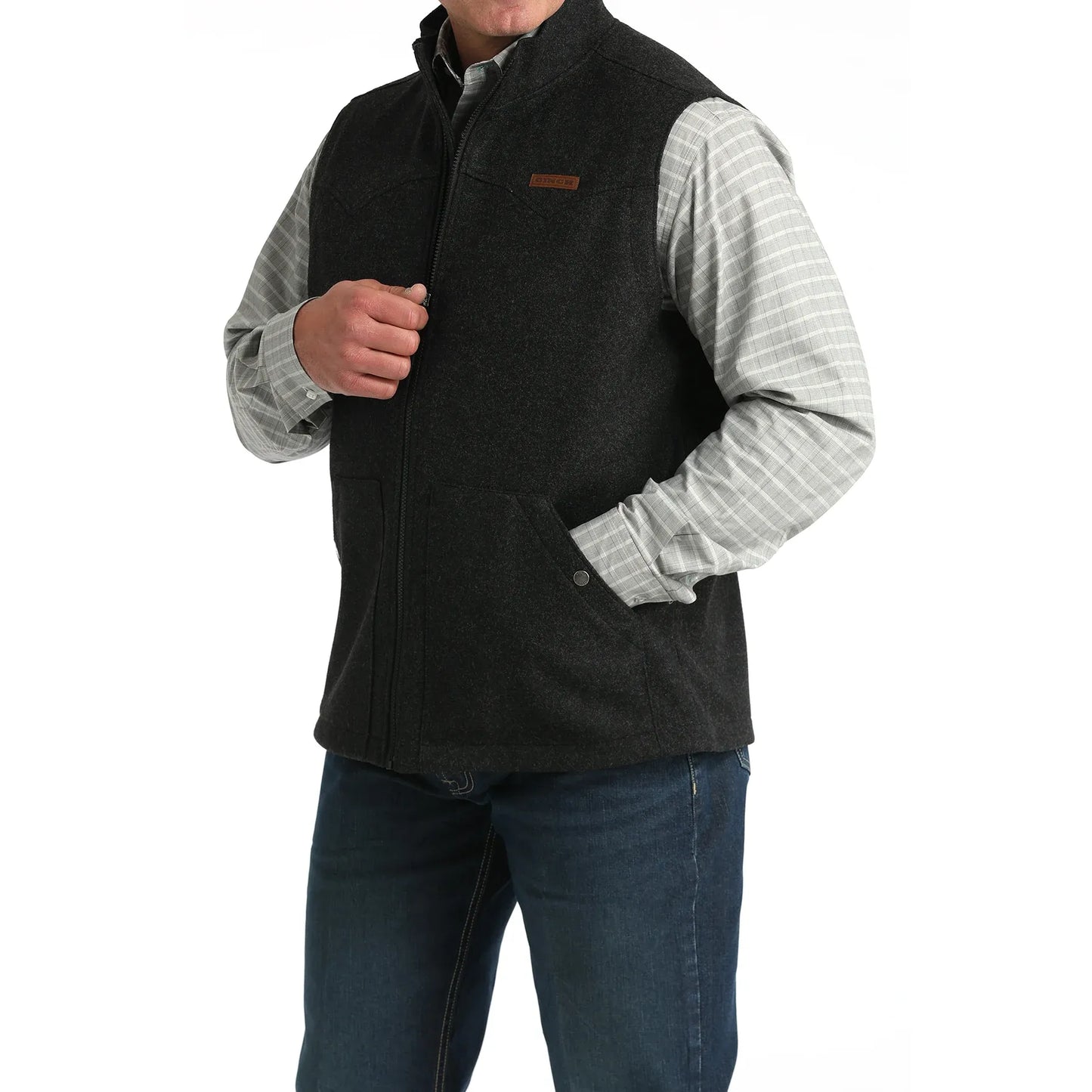 Cinch Men’s Vest, Black  MWV1934001