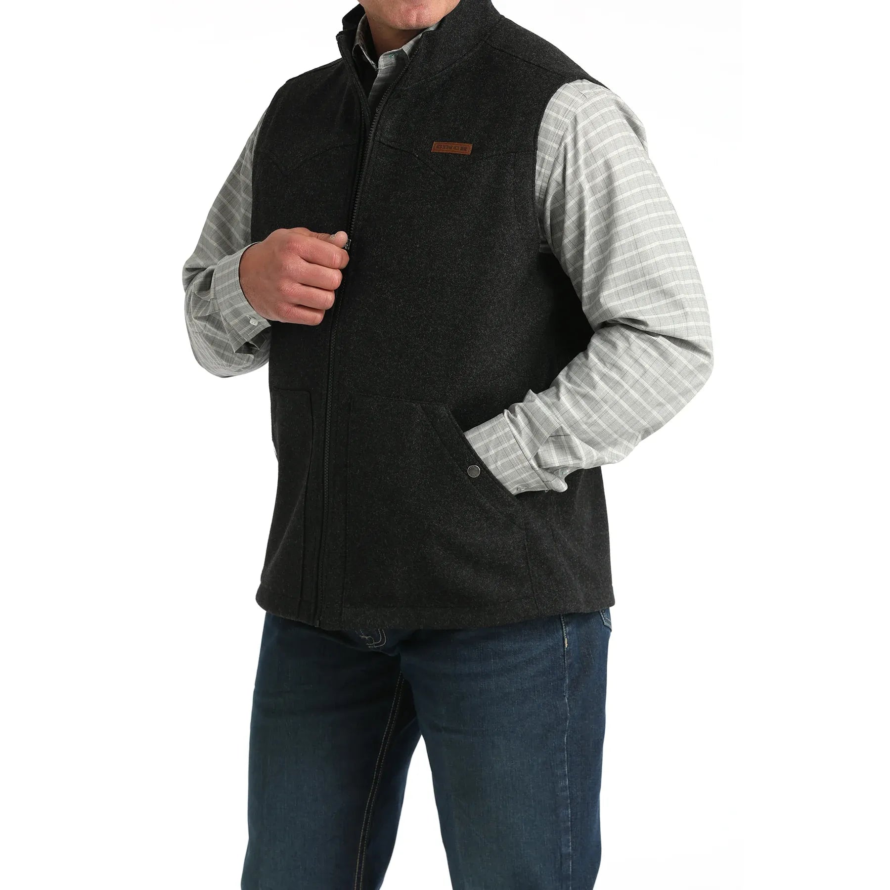 Cinch Men’s Vest, Black  MWV1934001