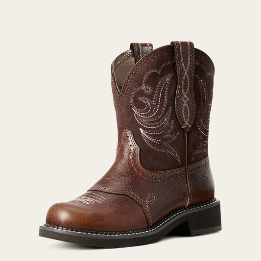 Ariat Ladies Fatbaby, Western Boot, Heritage Dapper Wide, Round Toe, 10029492