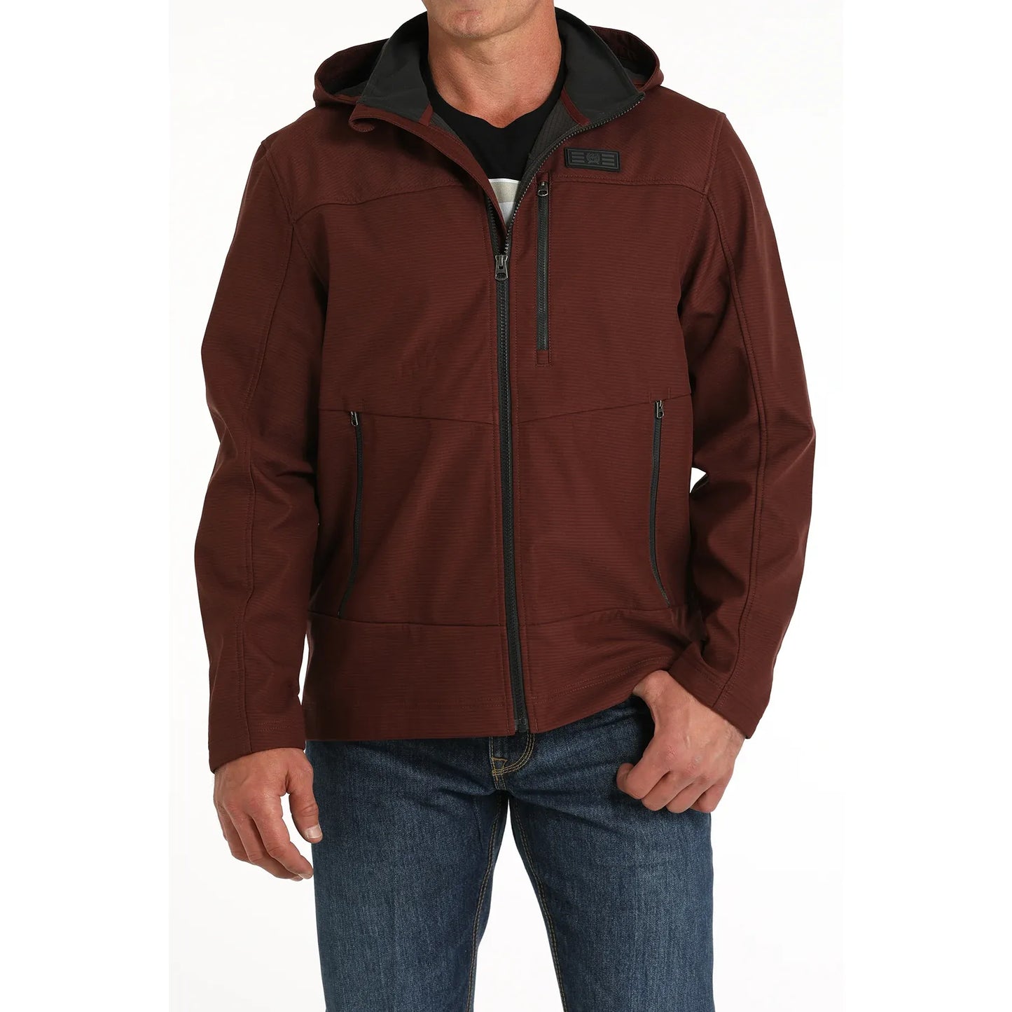 Cinch Men’s Bonded Hoodie, Burgundy MWJ1593003