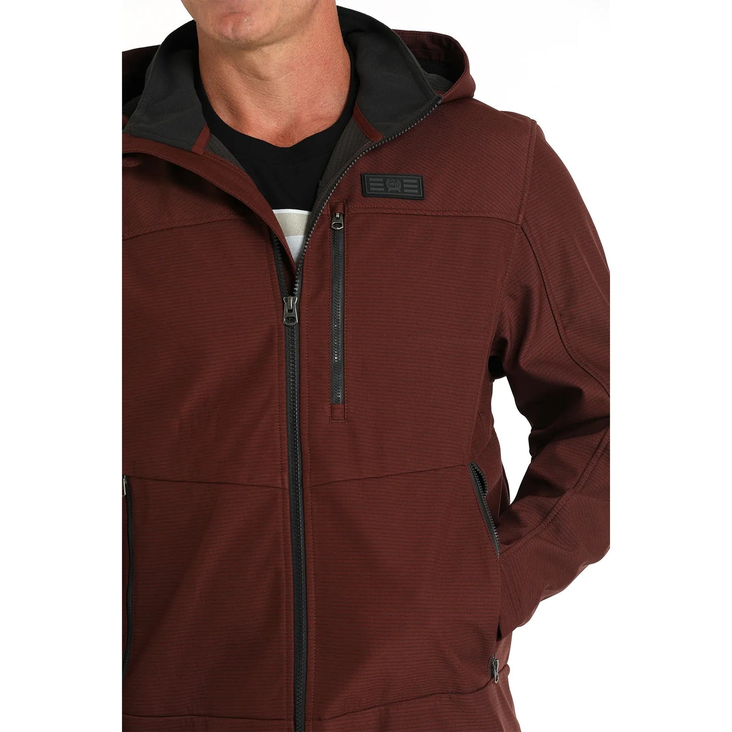 Cinch Men’s Bonded Hoodie, Burgundy MWJ1593003