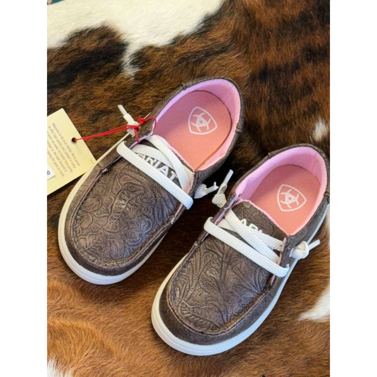 Ariat Lil' Stompers Toddler Brown Floral Slip On A443002034