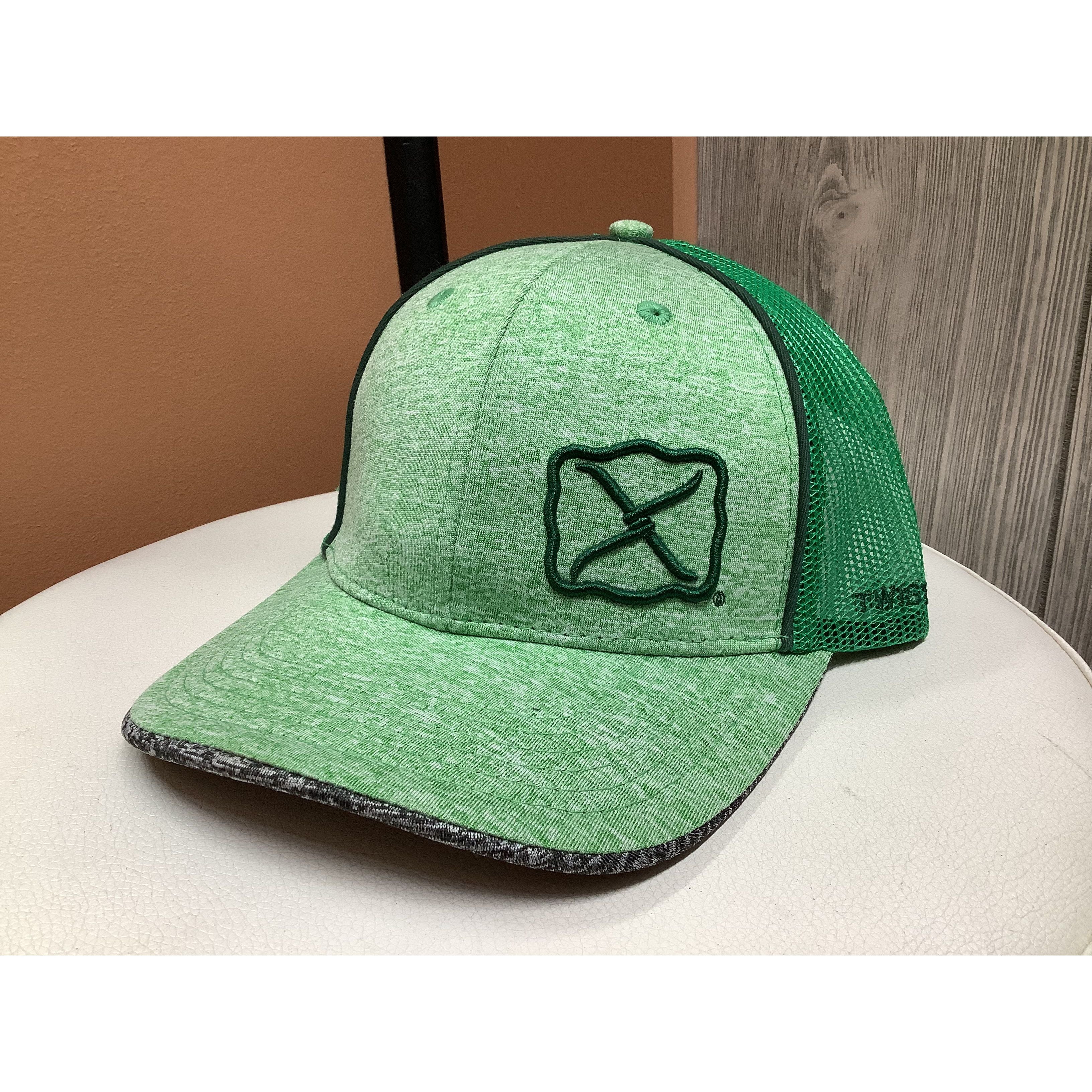 Twisted X - Green & Grey Dark Green Logo Patch Snap Back Men’s Ball Cap